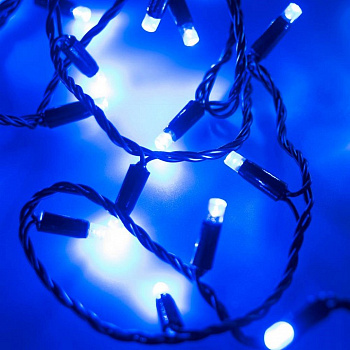 Гирлянда нить [10 м] String ARD-STRING-CLASSIC-10000-BLACK-100LED-STD BLUE (230V, 7W)