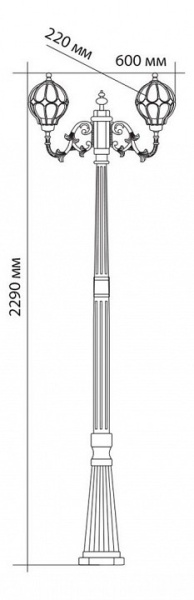 Фонарный столб Feron Сфера 11385