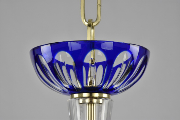 Подвесная люстра Bohemia Ivele Crystal Ivele Crystal 2 1309/5/165 Ni Cl/Clear-Blue/H-1H