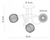 Потолочная люстра Globo Degray 56102-3D