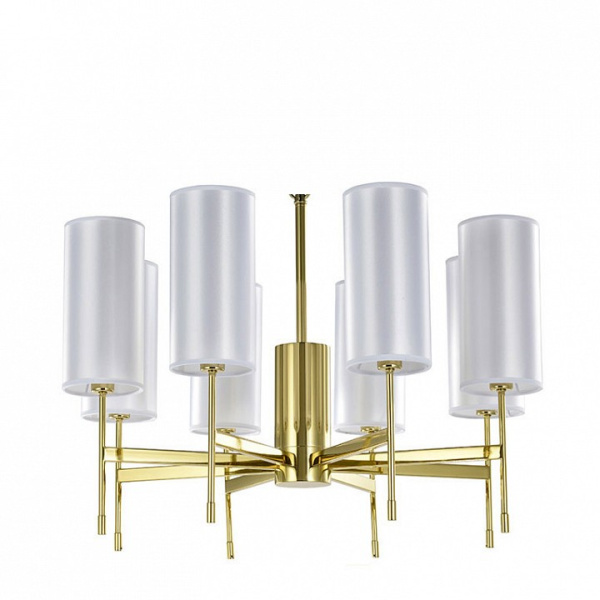 Подвесная люстра Newport 7320 7328/C gold без абажуров