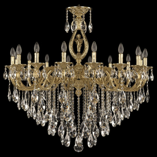 Подвесная люстра Bohemia Ivele Crystal 7101 71401/16/360 B G FA10B