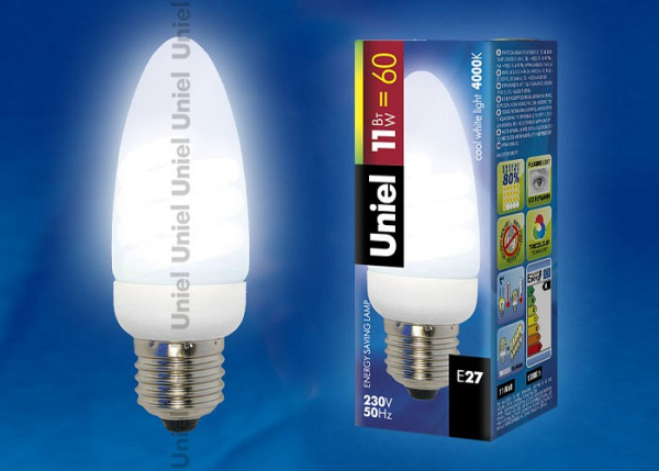 Лампа компактная люминесцентная Uniel  E27 11Вт 4000K 05619
