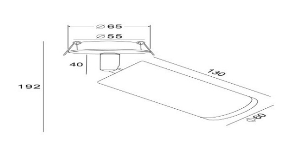 Встраиваемый светильник на штанге Maytoni Alfa C037CL-01B