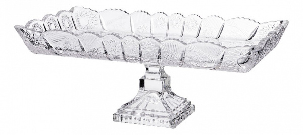 Блюдо декоративное (29.5х17х12 см) Muza Crystal 695-032