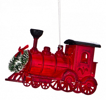 Елочная игрушка (13x4.5x7 см) Паровоз 865-441