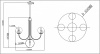 Люстра на штанге Moderli Svetlana V3001-5C