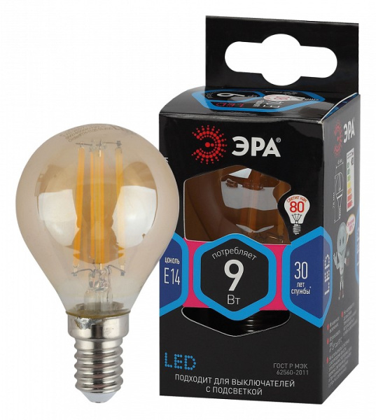 Лампа светодиодная Эра F-LED E14 9Вт 4000K Б0047028