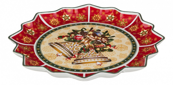 Блюдо декоративное (38х4 см) Christmas Collection 586-183