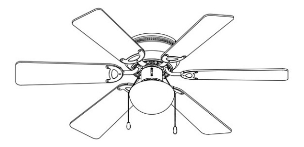 Светильник с вентилятором Globo Ugo 307