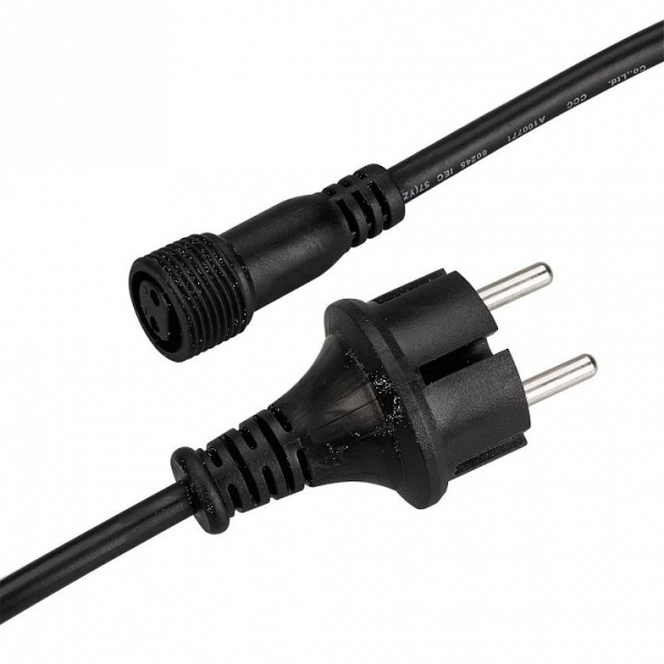 Провод электропитания Moonlight ARD-PRO-BALL-LIVE-1.5M Black (230V, 1.6A)