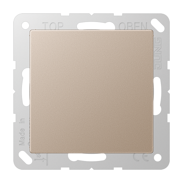 JUNG AS 500 Шампань Крышка без отверстий с суппортом