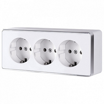 Розетка тройная с заземлением Werkel Gallant WL15-02-05