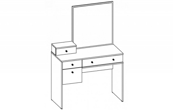 Стол туалетный Астра ТС.001.1000-01, БЯ.001.330-01, ЗН.005.660-00