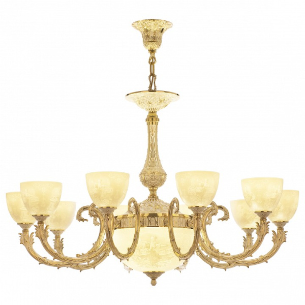 Подвесная люстра Bohemia Ivele Crystal 7109 71109P/10/300 GW P1 U Pair