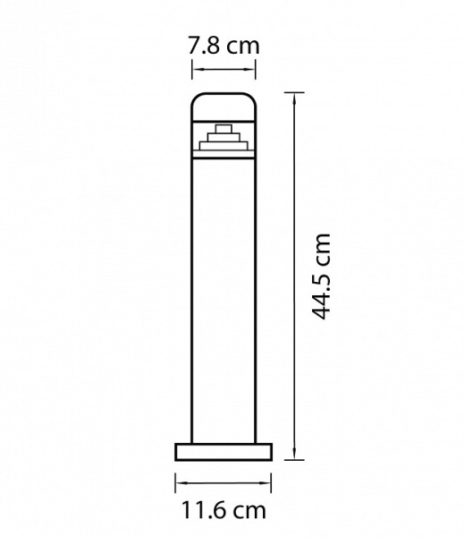 Наземный низкий светильник Lightstar Raggio 376905