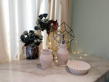 Набор для ванной №46 ВК-46-пудра