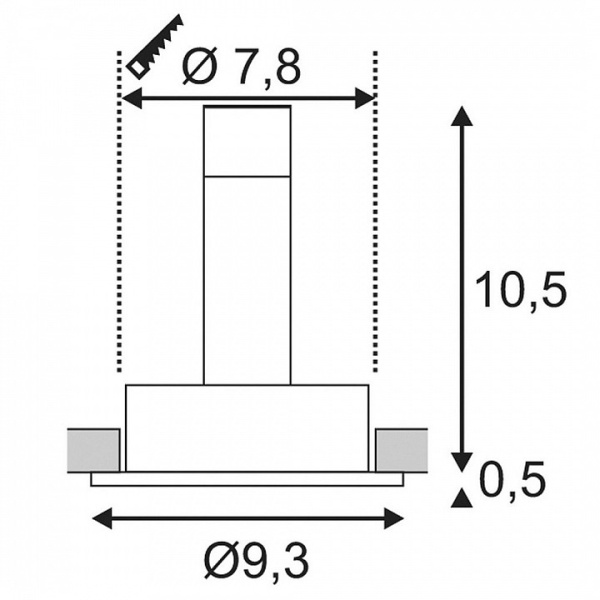 Встраиваемый светильник SLV New Tria Round 111691