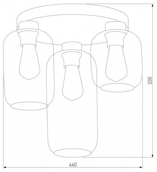 Потолочная люстра TK Lighting Marco 3318 Marco Green