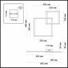 Накладной светильник Odeon Light Quadroled 3558/18CL
