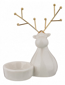 Подсвечник декоративный (10х5х12 см) Лось 146-1330