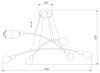 Подвесная люстра TK Lighting Helix 2728 Helix Gold