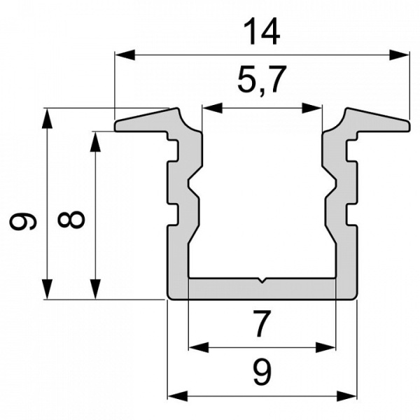 Профиль накладной Deko-Light ET-02-05 975182