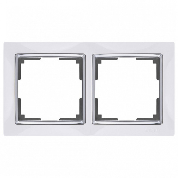 Рамка на 2 поста Werkel Snabb WL03-Frame-02-white
