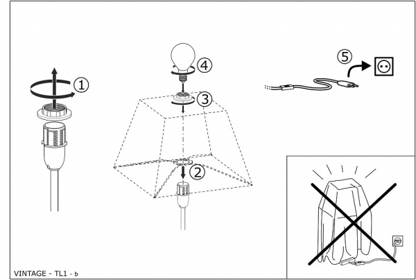 Настольная лампа декоративная Eglo ПРОМО Ribadeo 49831