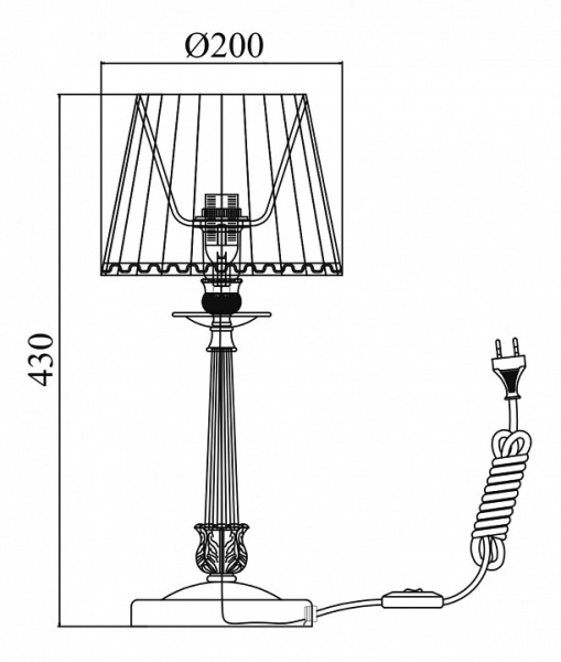 Настольная лампа декоративная Maytoni Torrone ARM376-11-W