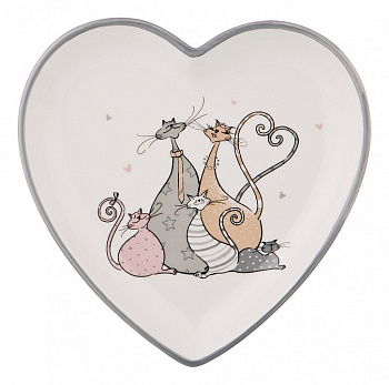 Блюдо декоративное (20.2х20.2х3 см) Счастливое Семейство 230-308