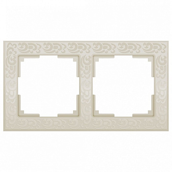 Рамка на 2 поста Werkel Flock WL05-Frame-02-ivory