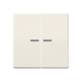 JUNG Клавиши для сдвоенного выключателя с окошком для подсветки термопласт слоновая кость