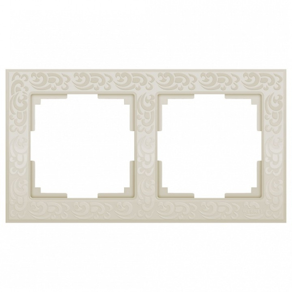 Рамка на 2 поста Werkel Flock WL05-Frame-02-ivory