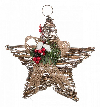 Елочная игрушка (20x8 см) Звезда 240-057