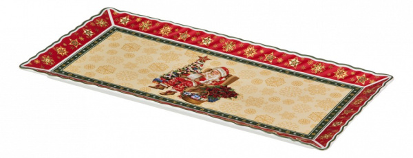 Блюдо декоративное (36.5х18х2 см) Christmas Collection 586-153