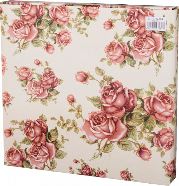 Блюдо декоративное (26х17 см) Корейская Роза 797-034