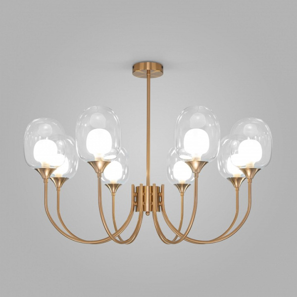 Люстра на штанге Eurosvet Spritz 70217/8 латунь