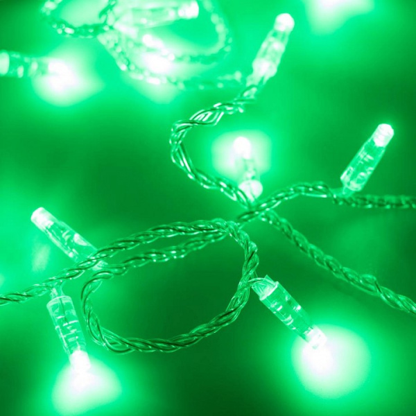 Гирлянда нить [10 м] String ARD-STRING-CLASSIC-10000-CLEAR-100LED-STD GREEN (230V, 7W)