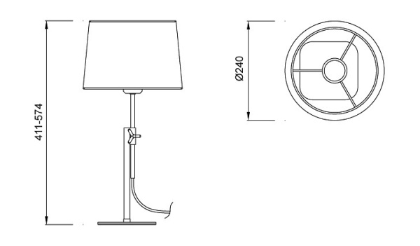 Настольная лампа декоративная Mantra Habana 5321+5322