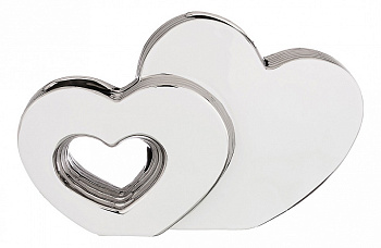 Ваза настольная (30х8х19 см) Серебряная коллекция 699-244