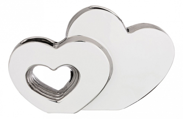 Ваза настольная (30х8х19 см) Серебряная коллекция 699-244