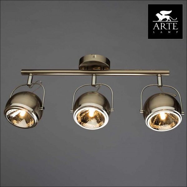 Спот Arte Lamp Orbiter A4509PL-3SS
