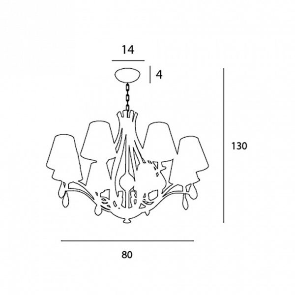 Подвесная люстра Maxlight Palace P0111