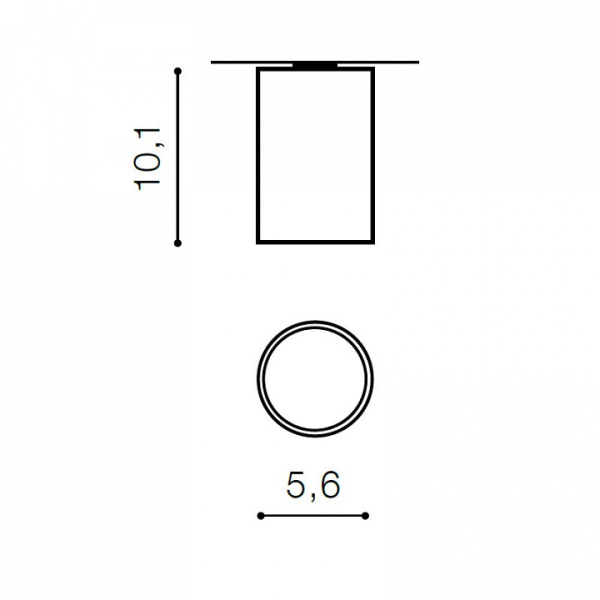 Накладной светильник Azzardo Mini Round AZ1707