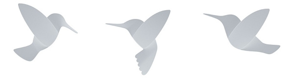 Набор из 9 фигур настенных (12.7x2.6x9.9 см) Hummingbird 1012966-660