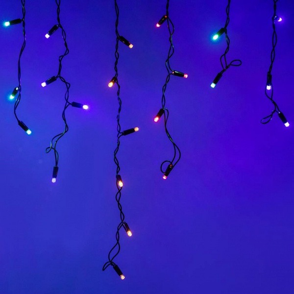 Бахрома световая [2.4x0.6 м] Edge ARD-EDGE-CLASSIC-2400x600-BLACK-88LED-LIVE RGB (230V, 6W)