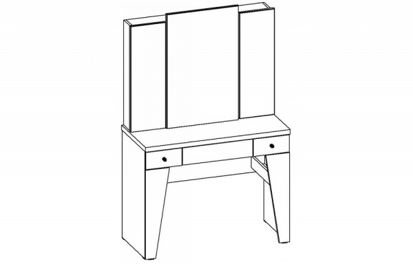 Стол туалетный Крокус ТС.003.1000-01, ЗТ.001.1000-00