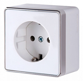 Розетка с заземлением и шторками Werkel  WL15-02-02