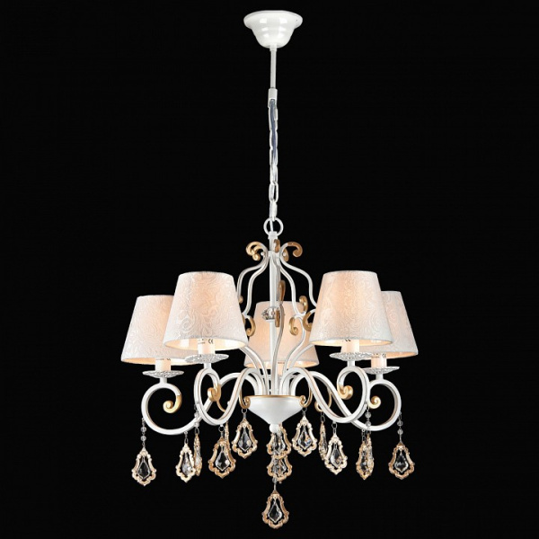 Подвесная люстра Natali Kovaltseva Grace Grace 10427/5C WHITE GOLD